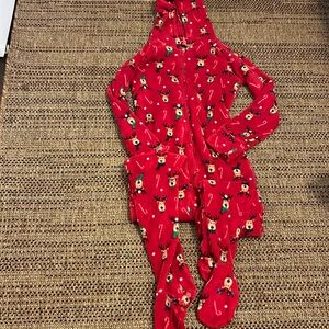Women’s Christmas Footie Pajama M